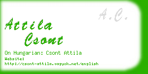 attila csont business card